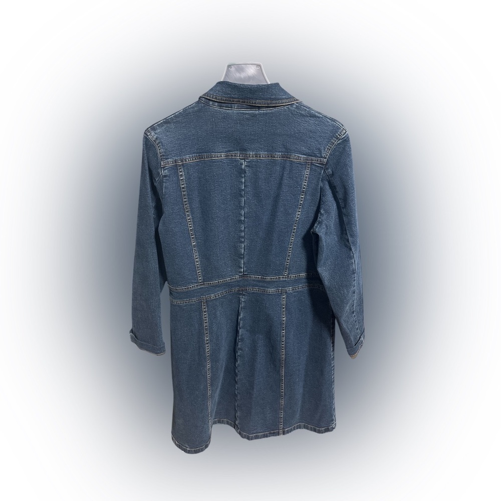 Halogen Dark Blue Jean Jacket - image 2